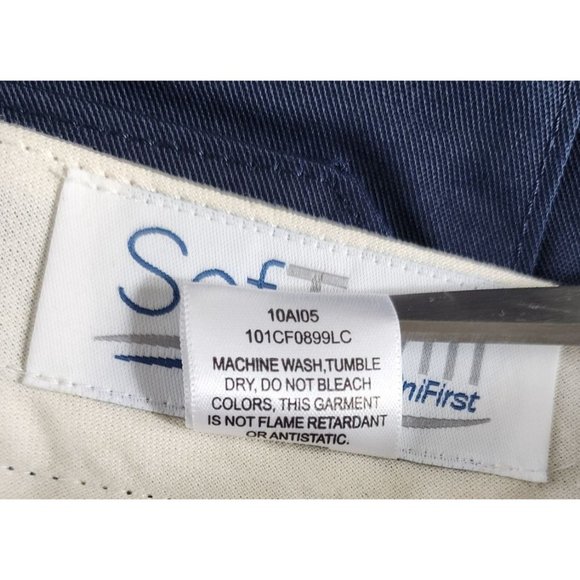 Soft Twill By UniFirst Cotton/Polyester 42x32 Draka USA Fiber Navy Blue Pants - Picture 10 of 12